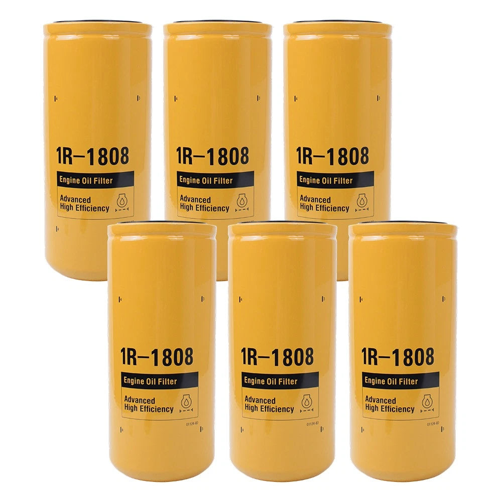 6X Engine Oil Filter 1R-1808 1R1808 for Caterpillar 3406 C15