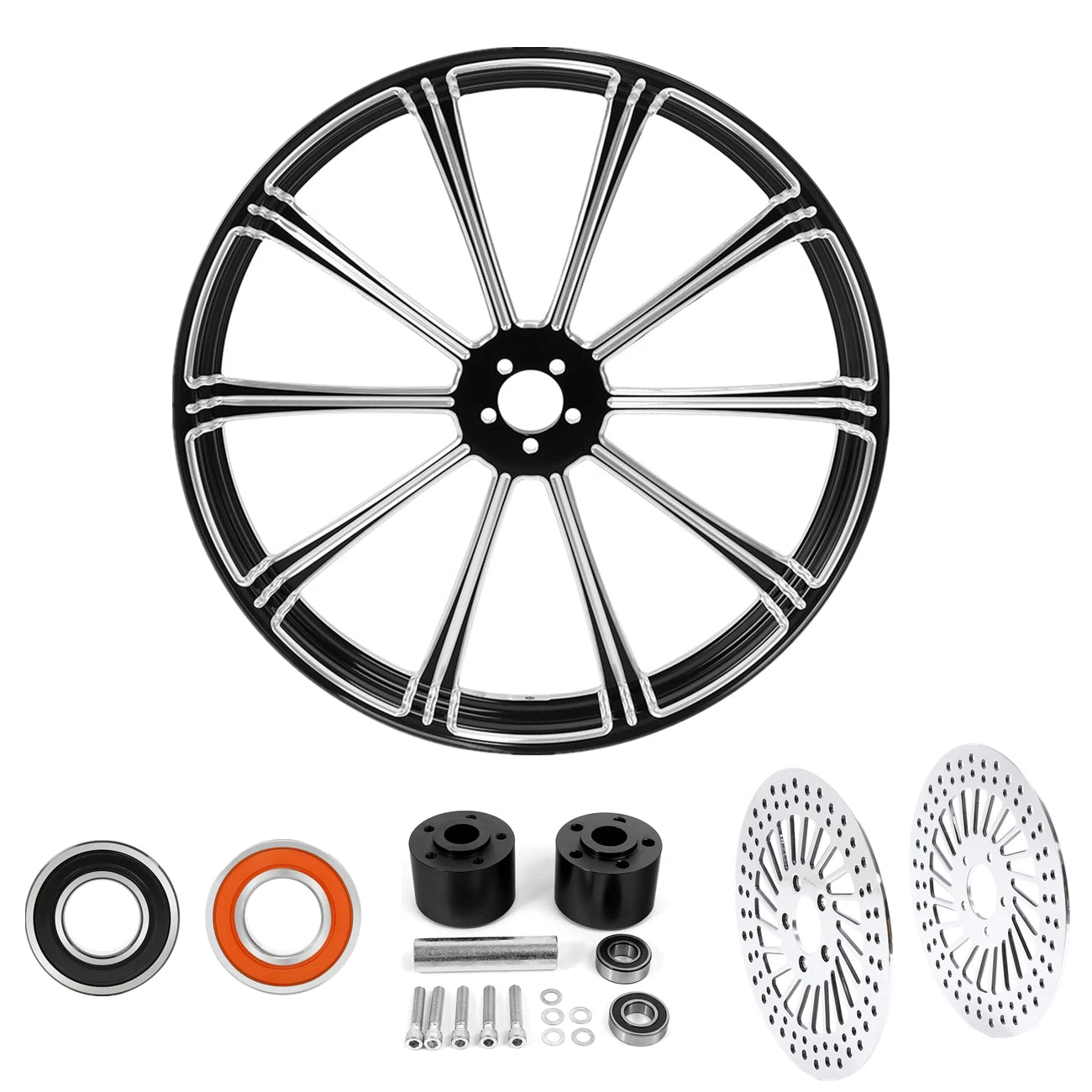 23" Front Wheel Rim Brake Rotor for Harley Touring ABS (2008–2021)