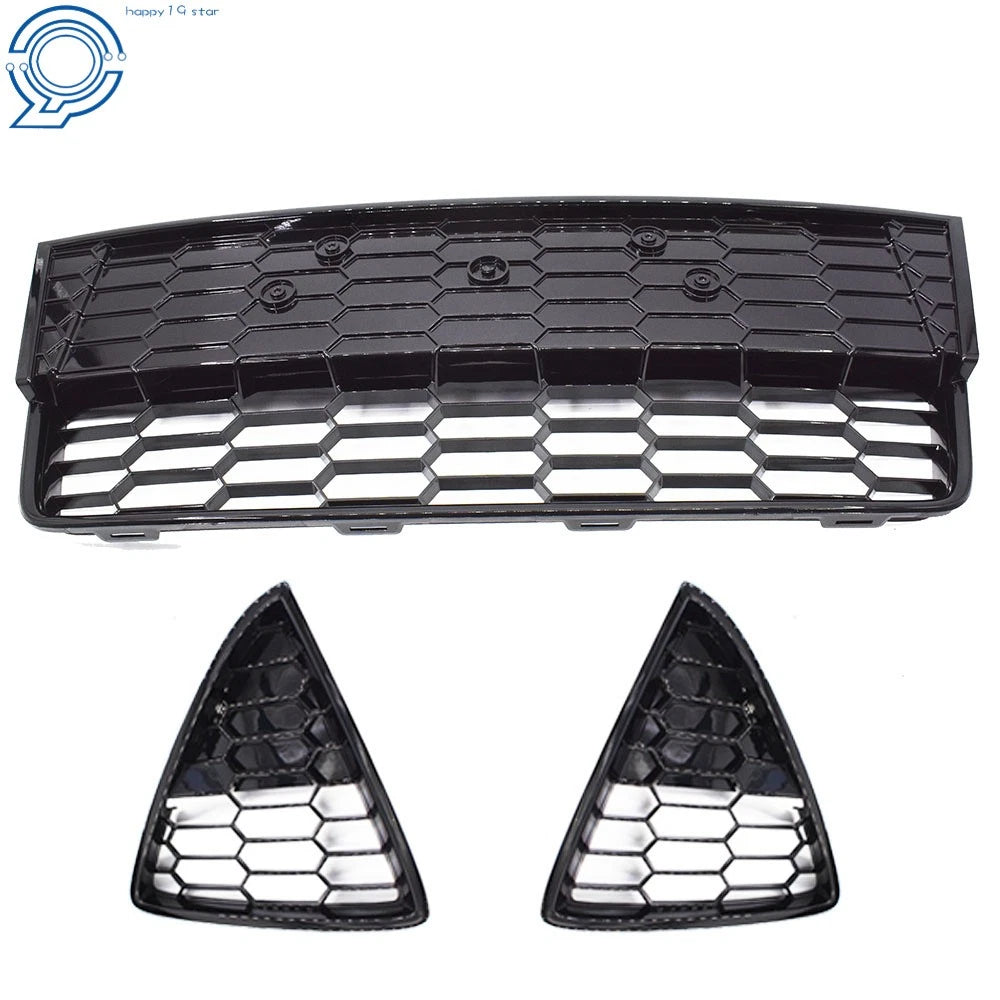 Set of 3 Honeycomb Mesh Lower Grilles for Ford Focus S/SE (2012–2014)