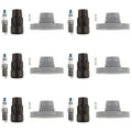 Set of 6 Denso Iridium Power Spark Plugs & Coil Boots for F-150 Fusion Mustang