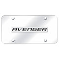 Chrome Name on Chrome License Plate - Officially Licensed for Dodge Avenger