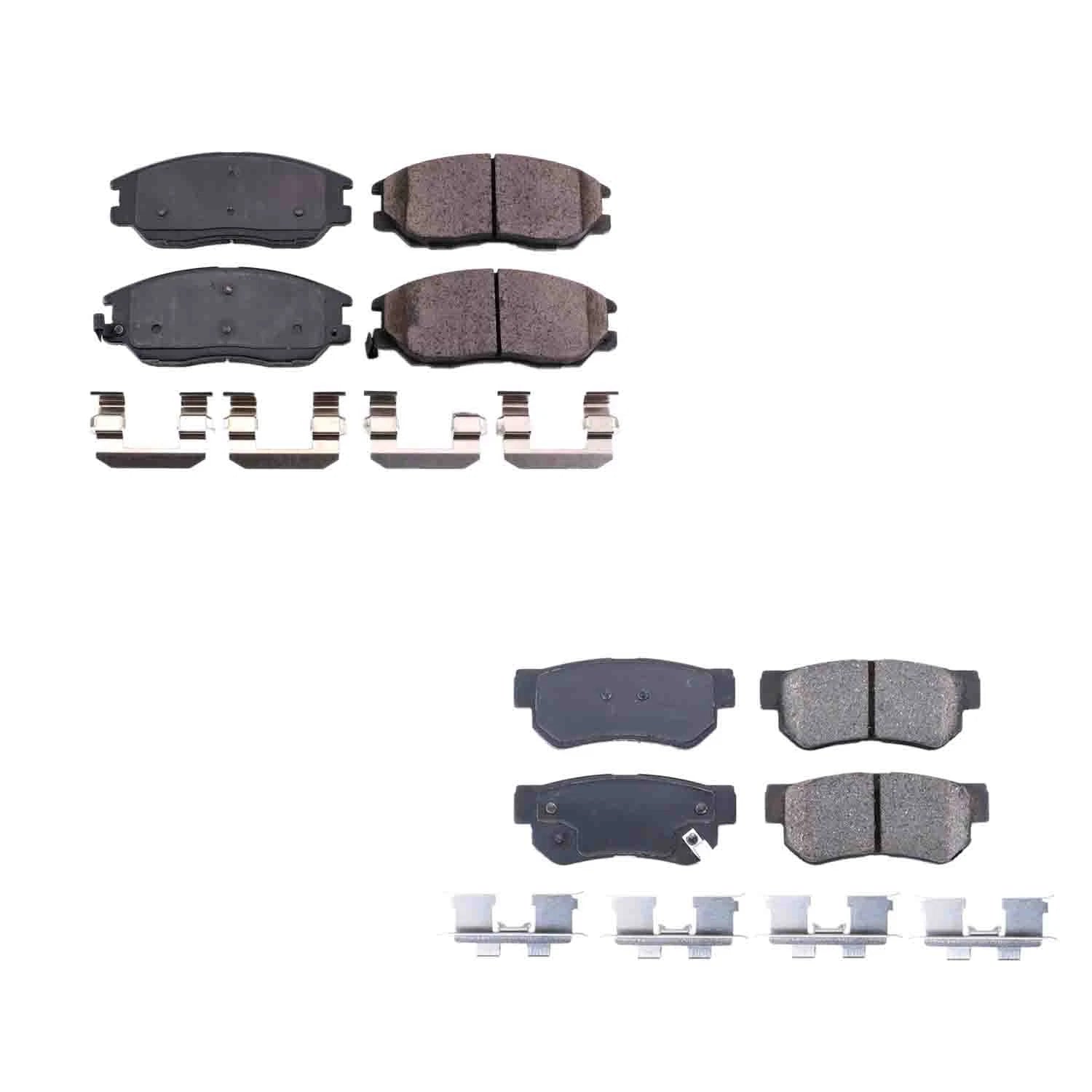 PowerStop Front & Rear Carbon Fiber Ceramic Brake Pads Kit for Amanti XG350 (2004–2006)