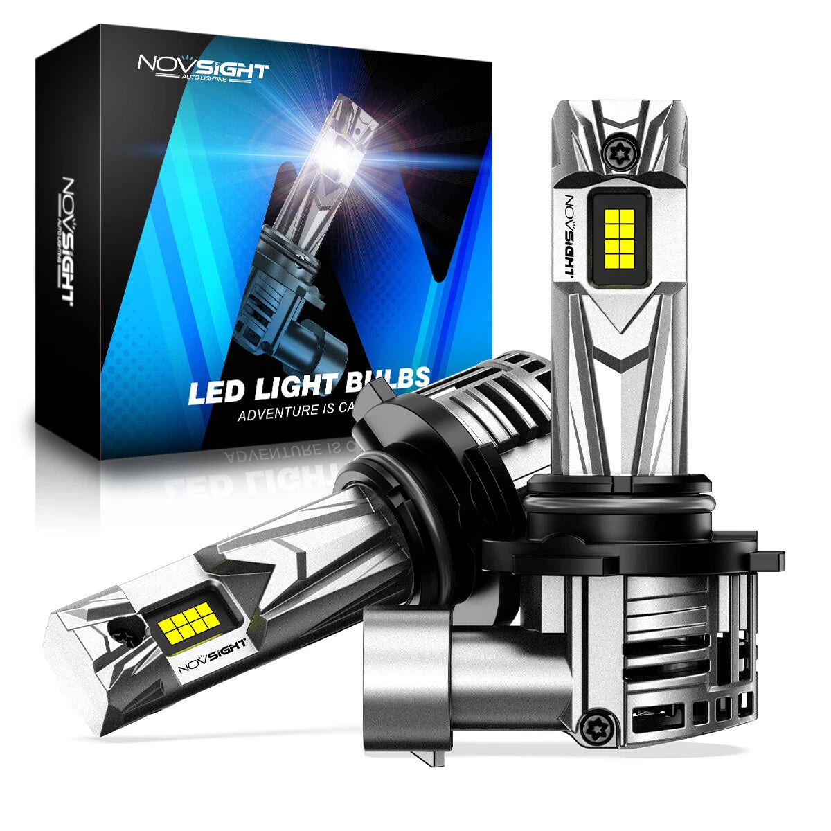 2X HB4 9006 LED Headlight Bulbs for NOVSIGHT (2011–2018)