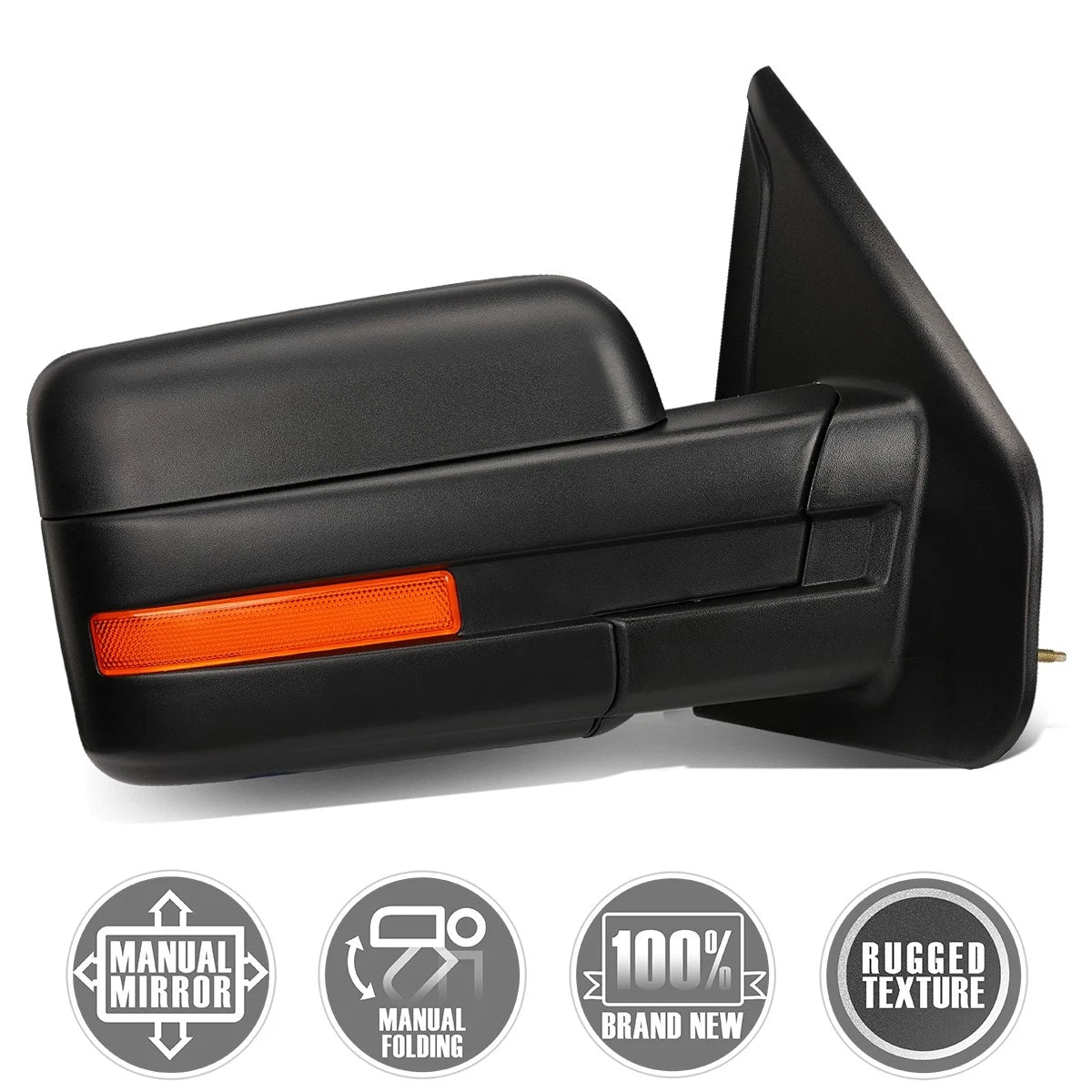 Foldable Arm Manual Rear View Side Mirror Right for F150 (2004–2014)