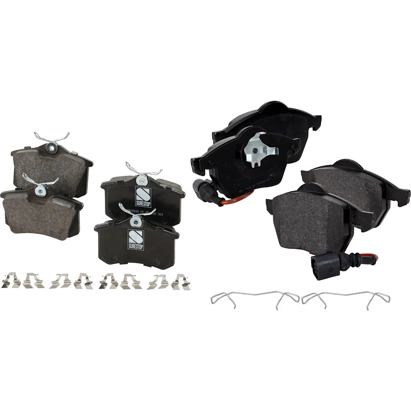 Set of 4 Brake Pads for VW Volkswagen Beetle Golf Jetta Audi TT Quattro