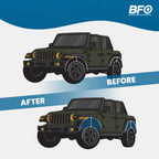 1.75 Inch Lift Kit with Shocks for Jeep Wrangler JK Unlimited (2007–2018)