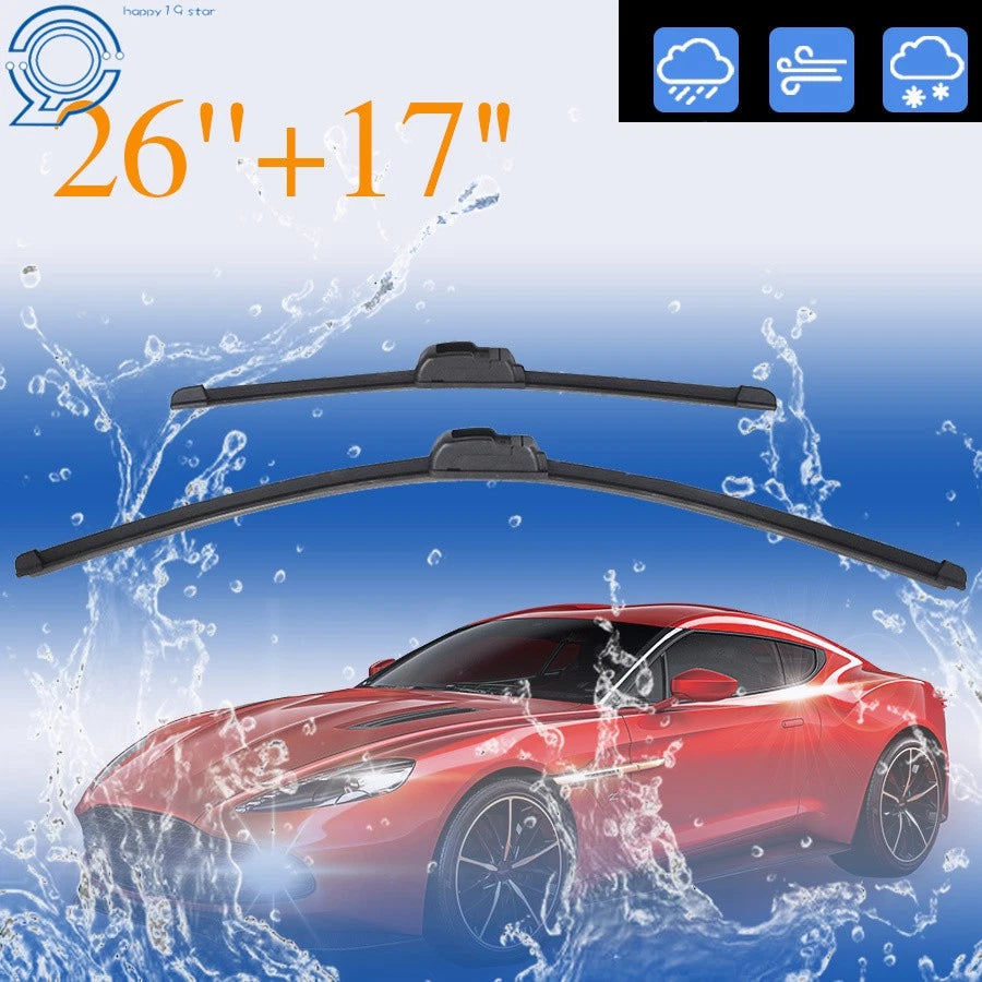 Set of 2 Premium All-Season Windshield Wiper Blades for Make Model
