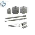 9PCS Carbide Hole Saw Kit for Masonry (30-100mm)