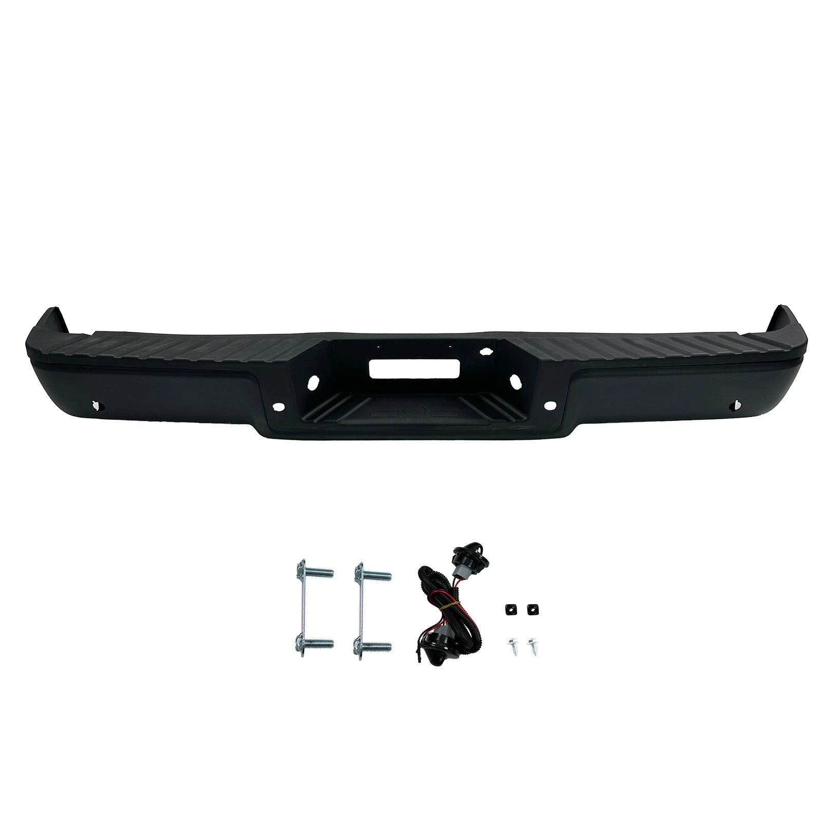 Rear Step Bumper Assembly for Ford F-150 (2006–2008) W/ Park Holes, Black
