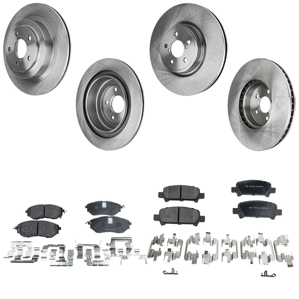 Brake Disc Rotors and Pads Kit for Subaru Legacy (2005–2009)