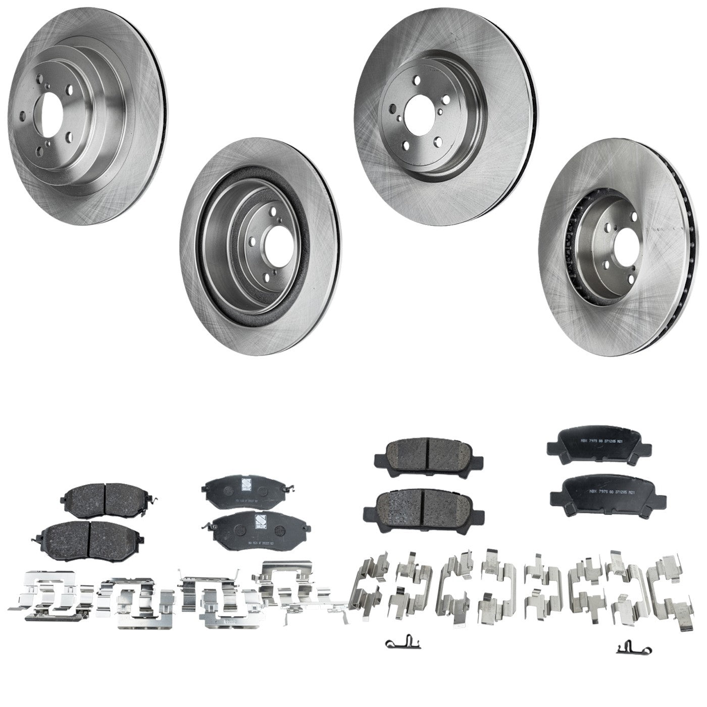 Brake Disc Rotors and Pads Kit for Subaru Legacy (2005–2009)
