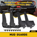 4X Mud Flaps for 2016-2020 Honda Civic 4dr Sedan (Splash Guards)