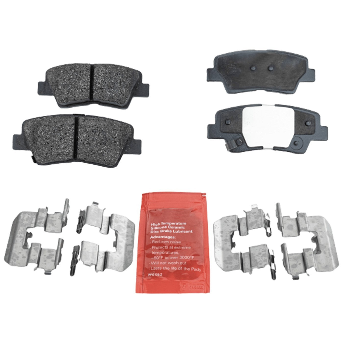 Brake Rotor and Pad Kit for Hyundai Sonata (2008–2010) Rear Solid 2-Wheel Set