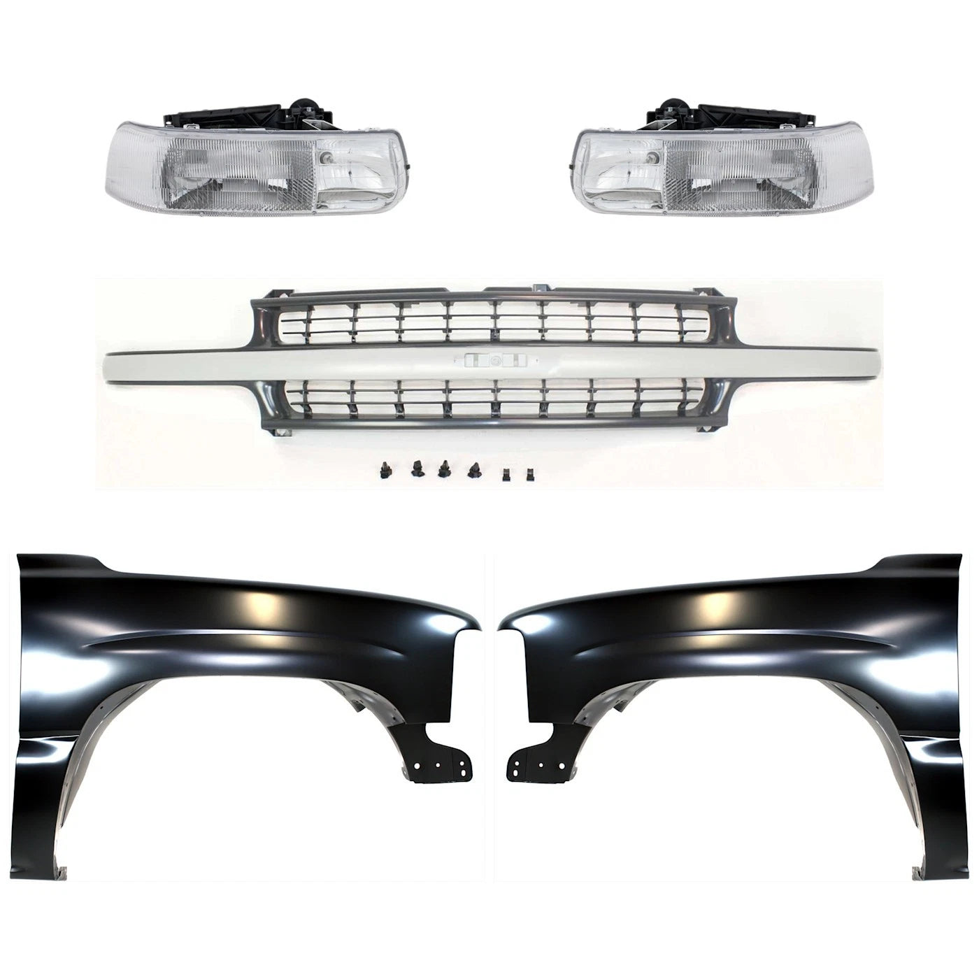 Fender Kit for Chevrolet Silverado 1500 (1999–2002) Front Left Right Steel