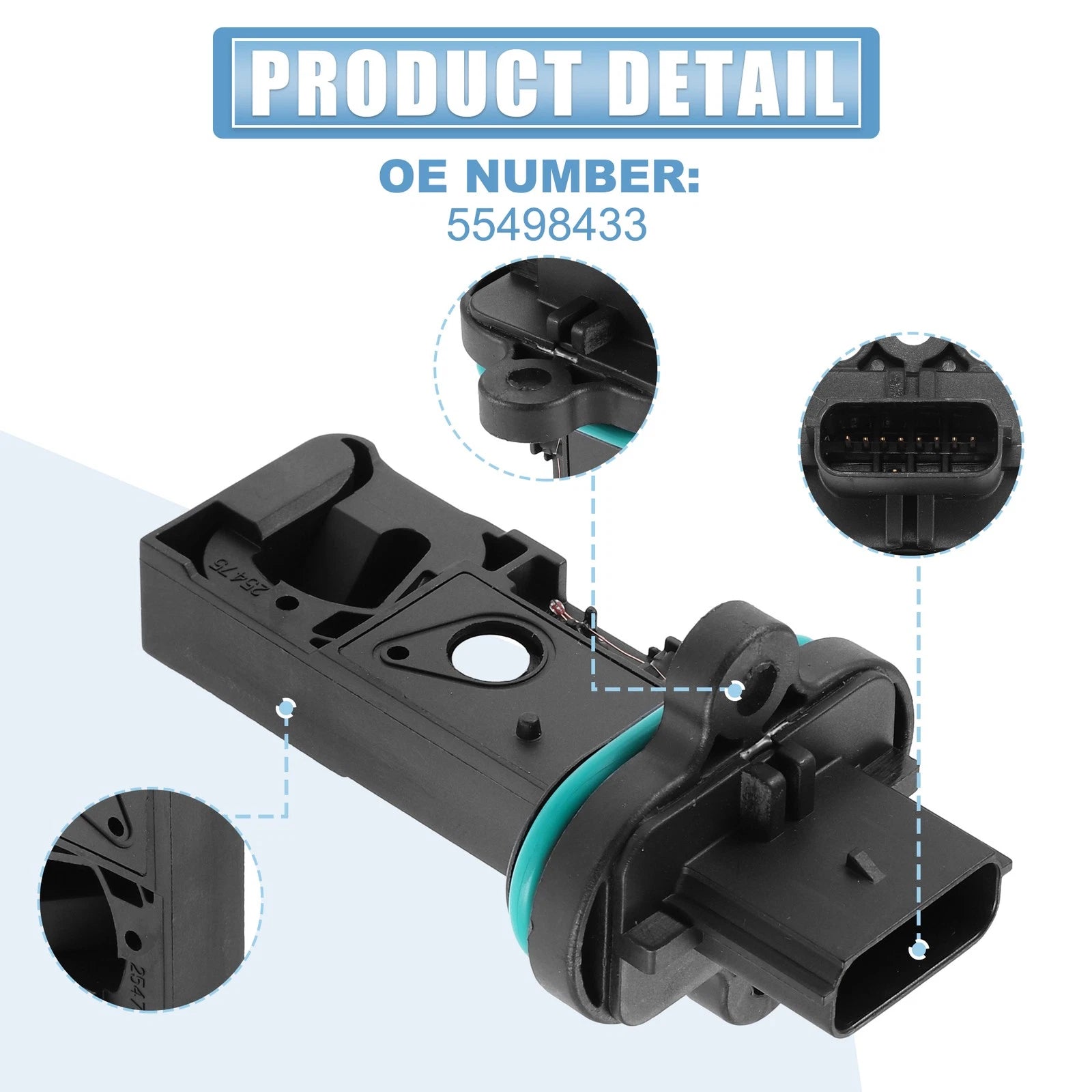 Mass Air Flow Sensor for Chevrolet (55498433)