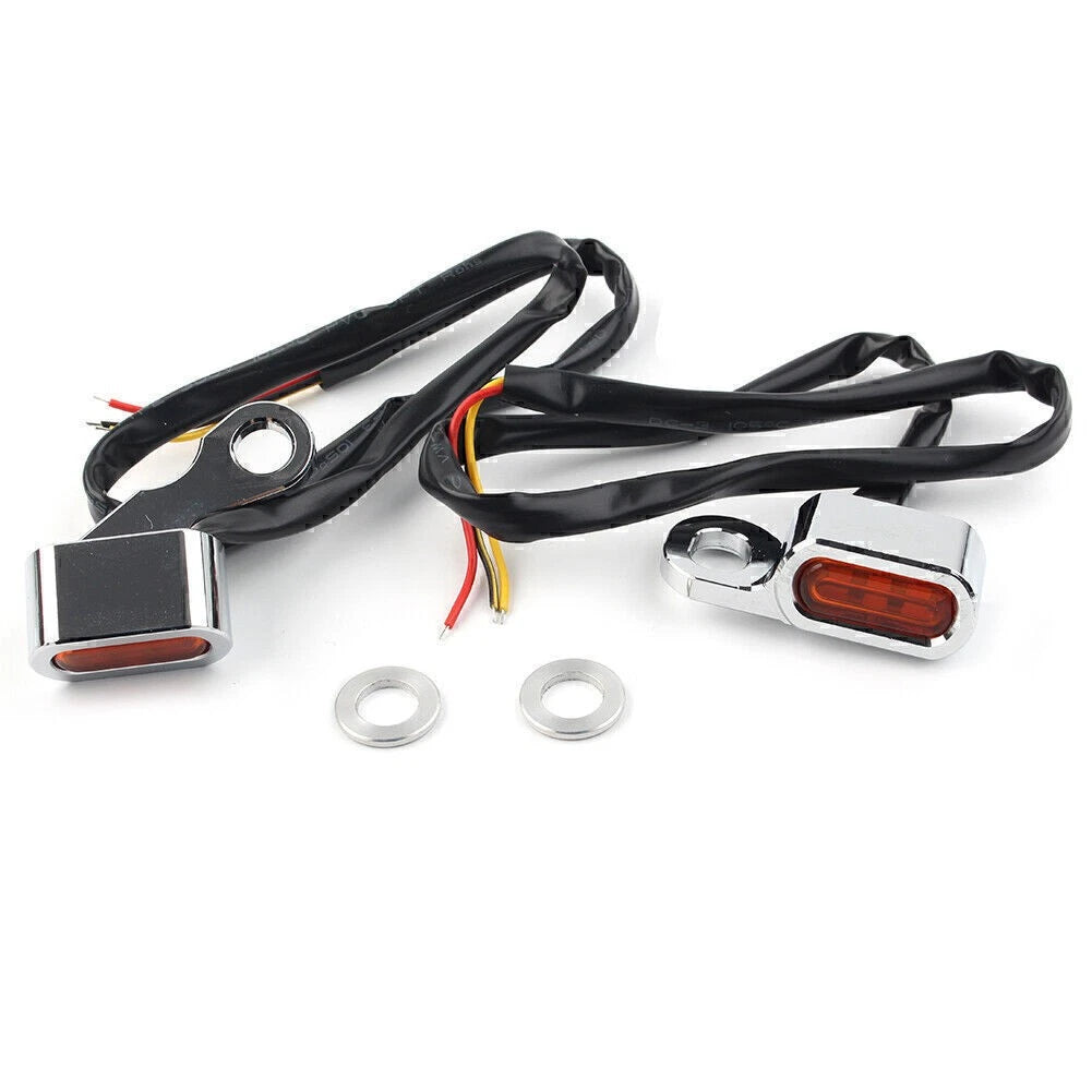 LED Turn Signal Indicator Amber Light for Motorcycle (Handlebar Kit)