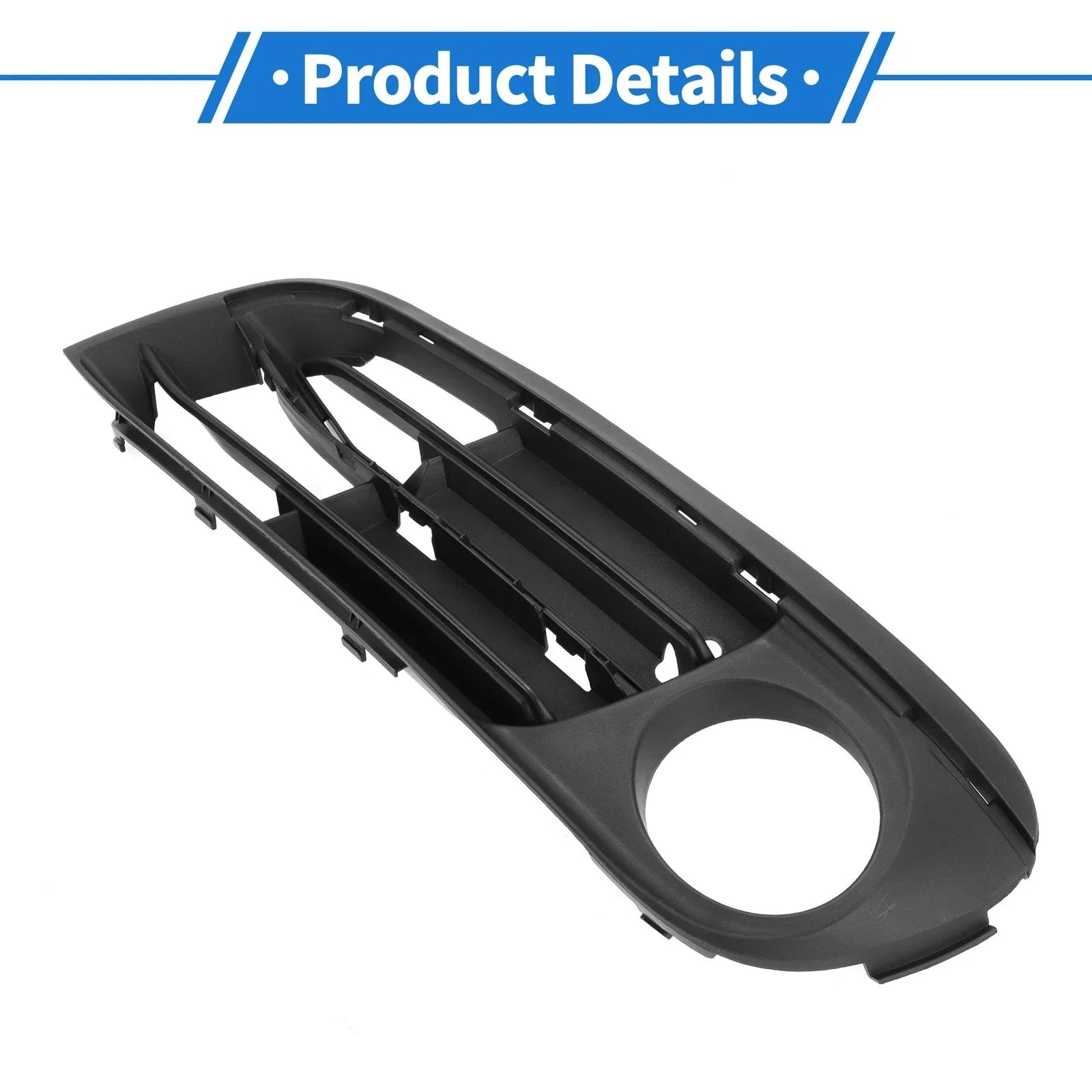 1 Pc Car Front Left Fog Light Grill for BMW 5 Series (2014 - 2016) Black