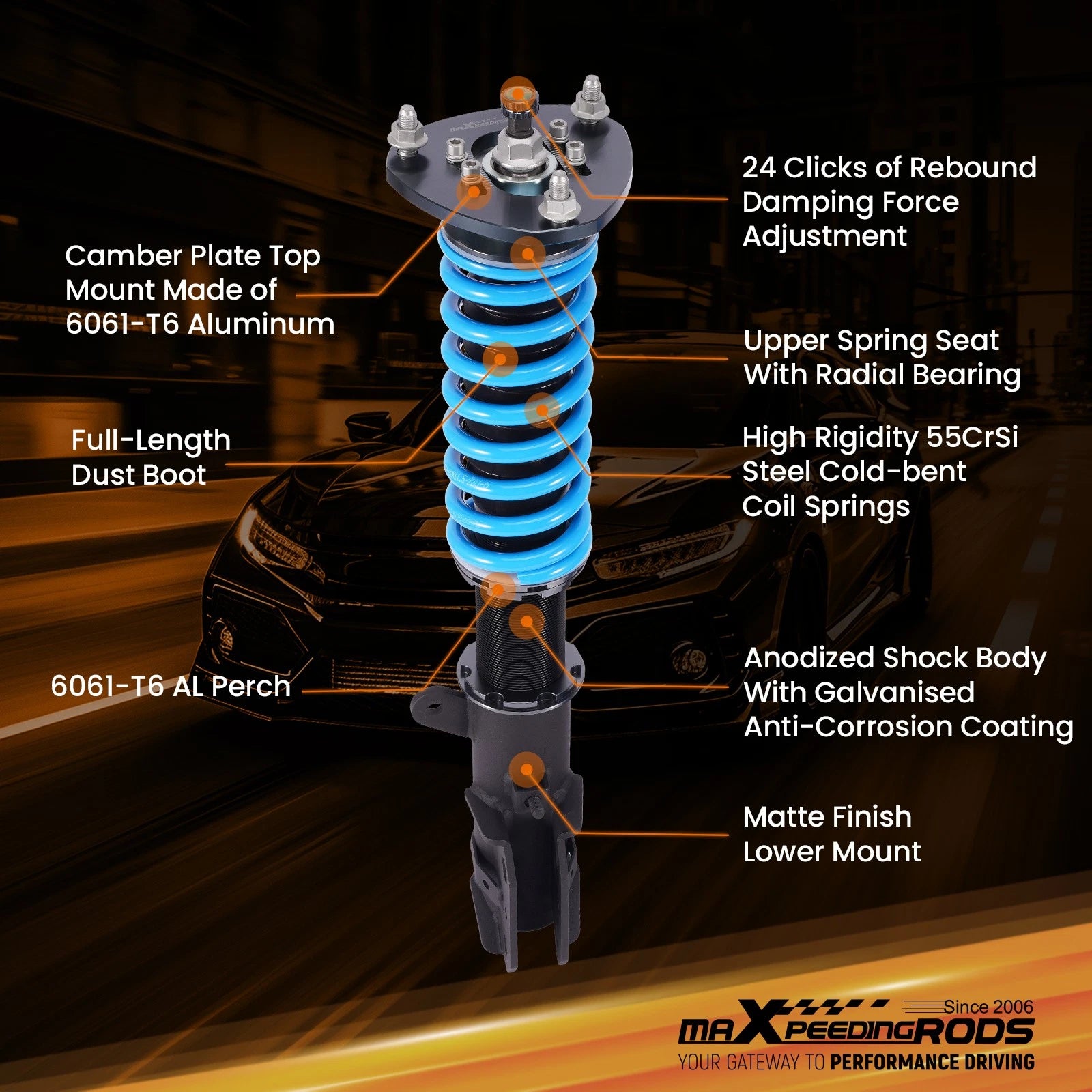 Coilover Suspension Kit for Mitsubishi Eclipse Cross (2018-2025)