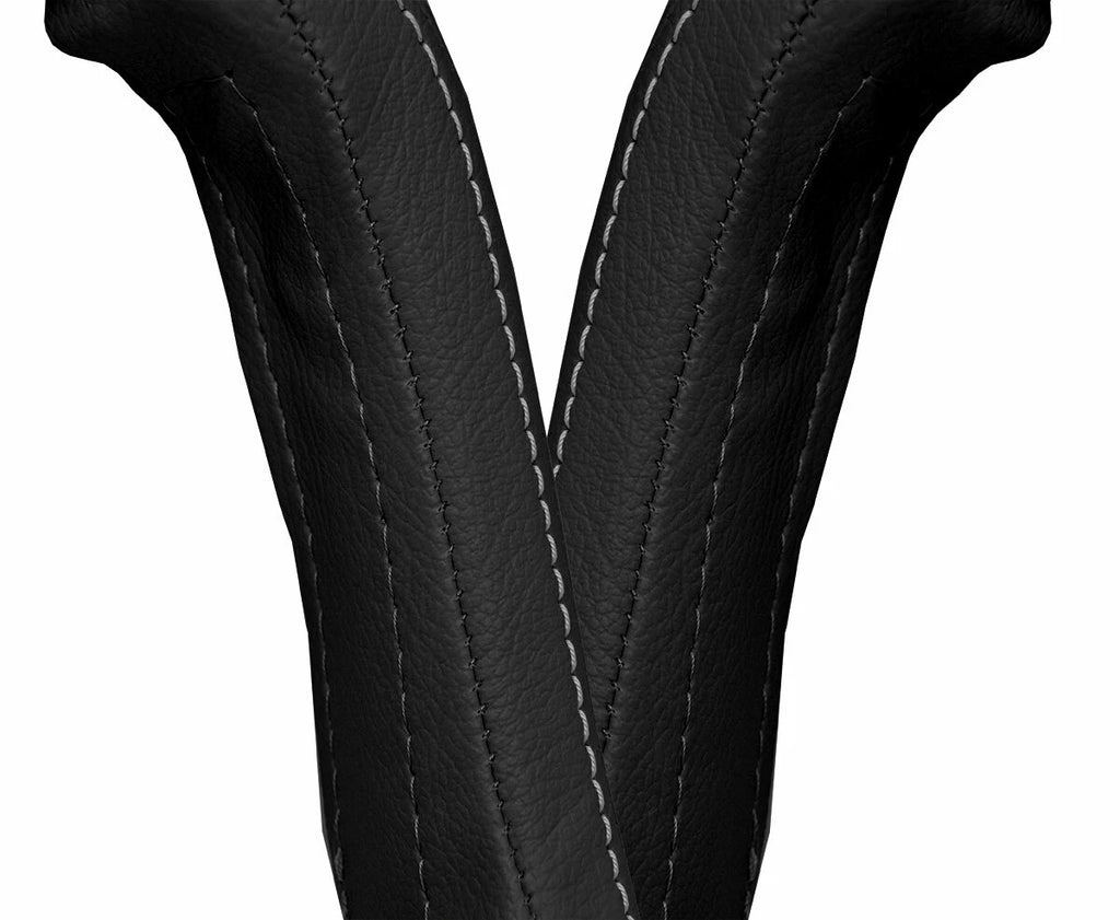 Set of 4 Leather Door Armrest Panel Covers for BMW E28 (1982–1988) Gray Stitch