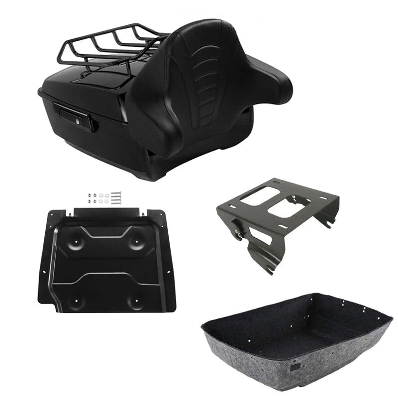 Trunk Pad Solo Mount Rack Plate for Harley Touring Road King (2014–2026)