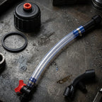 Fuel Filler Hose Kit for Racing (Includes Ball Valve, Hose Bender, Jug Cap)