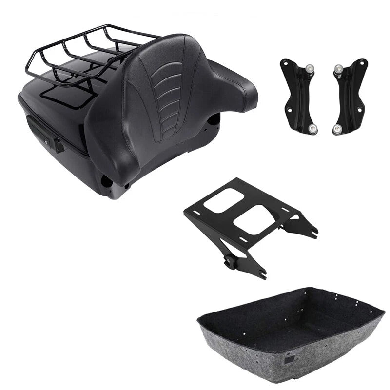 Trunk Backrest Pad Mount Rack for Harley Touring FLHX (2014–2026)