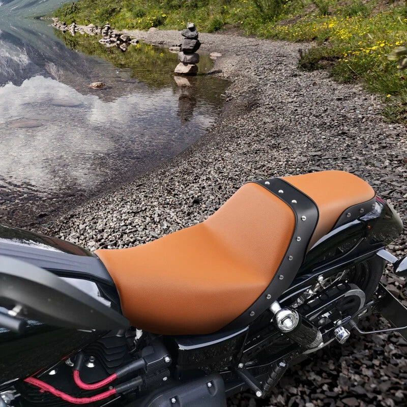 Driver Passenger Seat for Harley Dyna Low Rider Fat Bob Super Glide (2006–2017)