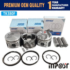 Set of 3 Piston Set W Rings for Thermo King TK380 TK380F TK3.80
