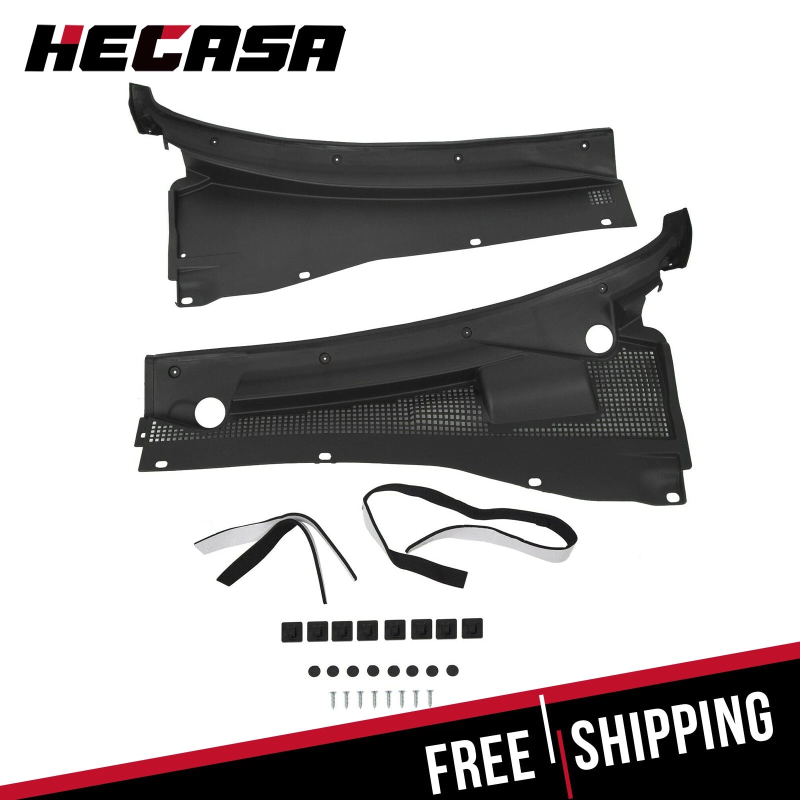 Set of 2 Windshield Wiper Cowl Grilles for Ford Escape Mercury Mariner (2001–2012)