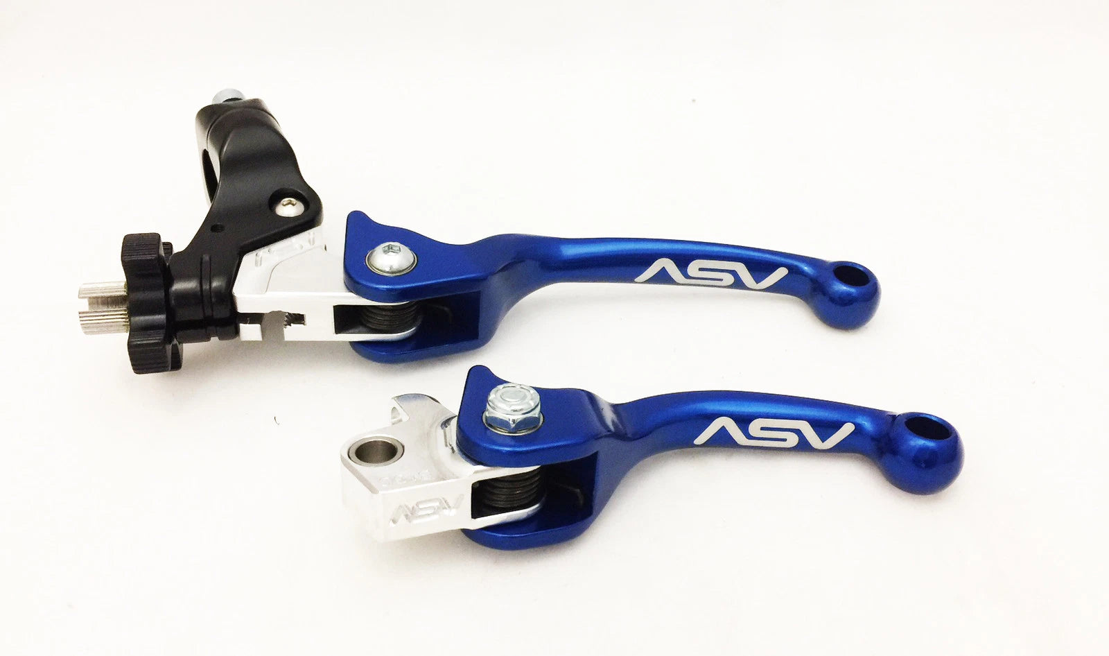 ASV F3 Front Brake Clutch Perch Levers Set of 2 Blue for Yamaha YZ 250F (2014–2023)