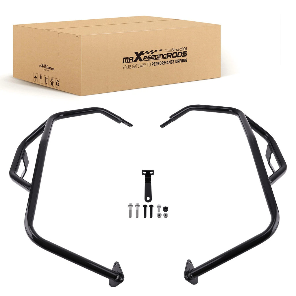 Black Guard Bar for Kawasaki KLR650 (2022–2025) Steel Engine Crash