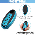 Silicone Key Fob Case Cover for Nissan Sentra (1986–1987) Blue 746453218219