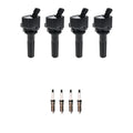 Set of 4 Ignition Coils & Spark Plugs for GMC Canyon Colorado (2004–2012)