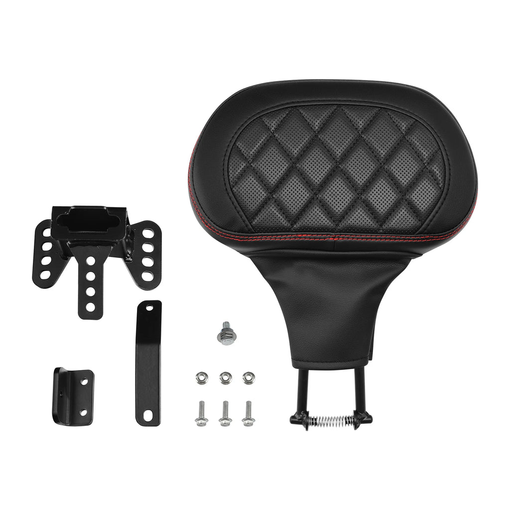 Front Driver Backrest with Mounting Kit for Harley Road Glide (2009–Present)
