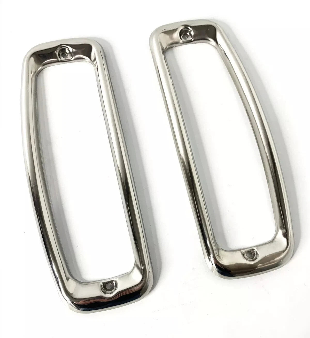 Tail Light Bezels Polished Stainless Steel Set for Ford Bronco (1964–1977)