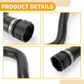 Radiator Hose 2 x for Mercedes-Benz C350e 2.0L (2016-2018) Rubber Black
