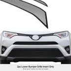 Lower Bumper Grille Insert for Toyota RAV4 (2016-2018) Stainless Steel Black Mesh