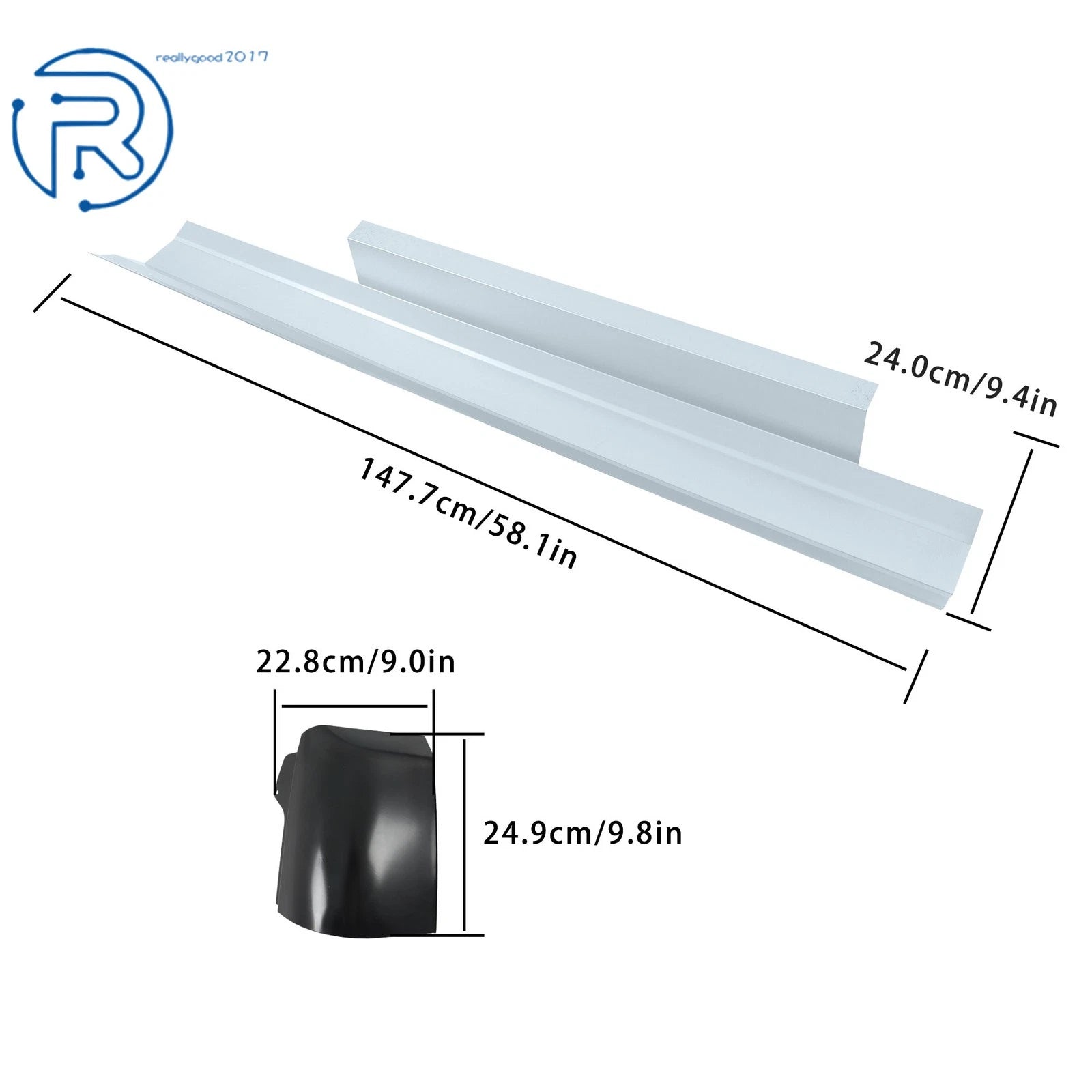 Set of 4 Rocker Panels with Cab Corners for Silverado GMC (2007-2013)