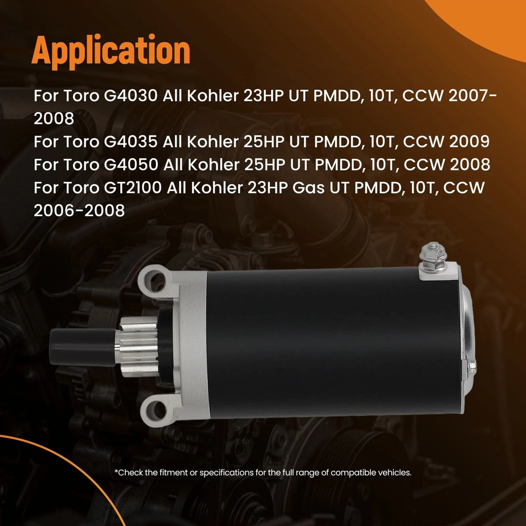 Starter Motor for Cub Cadet i1046 (2006–2012) 10T CCW 12V