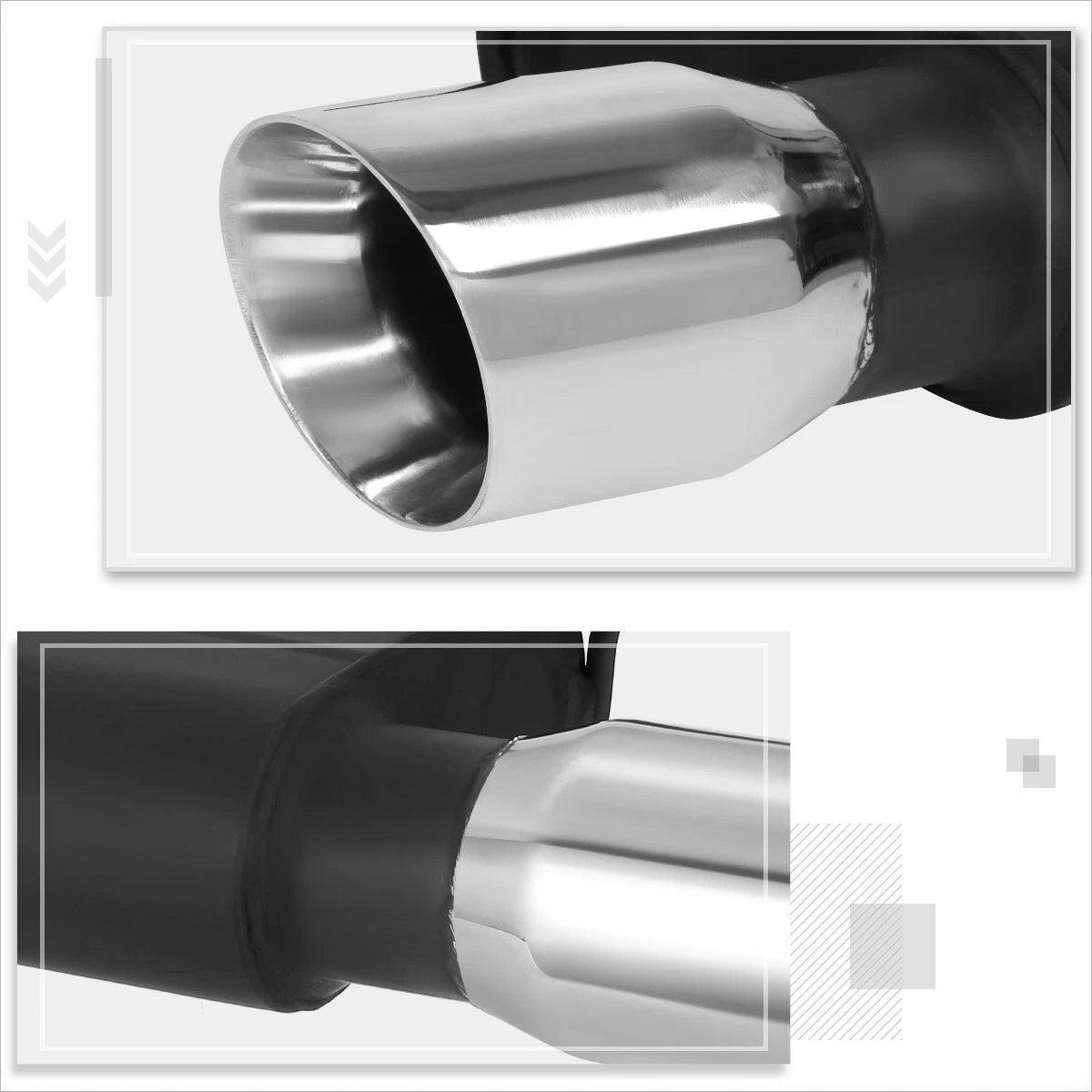 Axle-Back Exhaust Mufflers for Ford Mustang 5.0L (2013–2014) 3.75" Tips