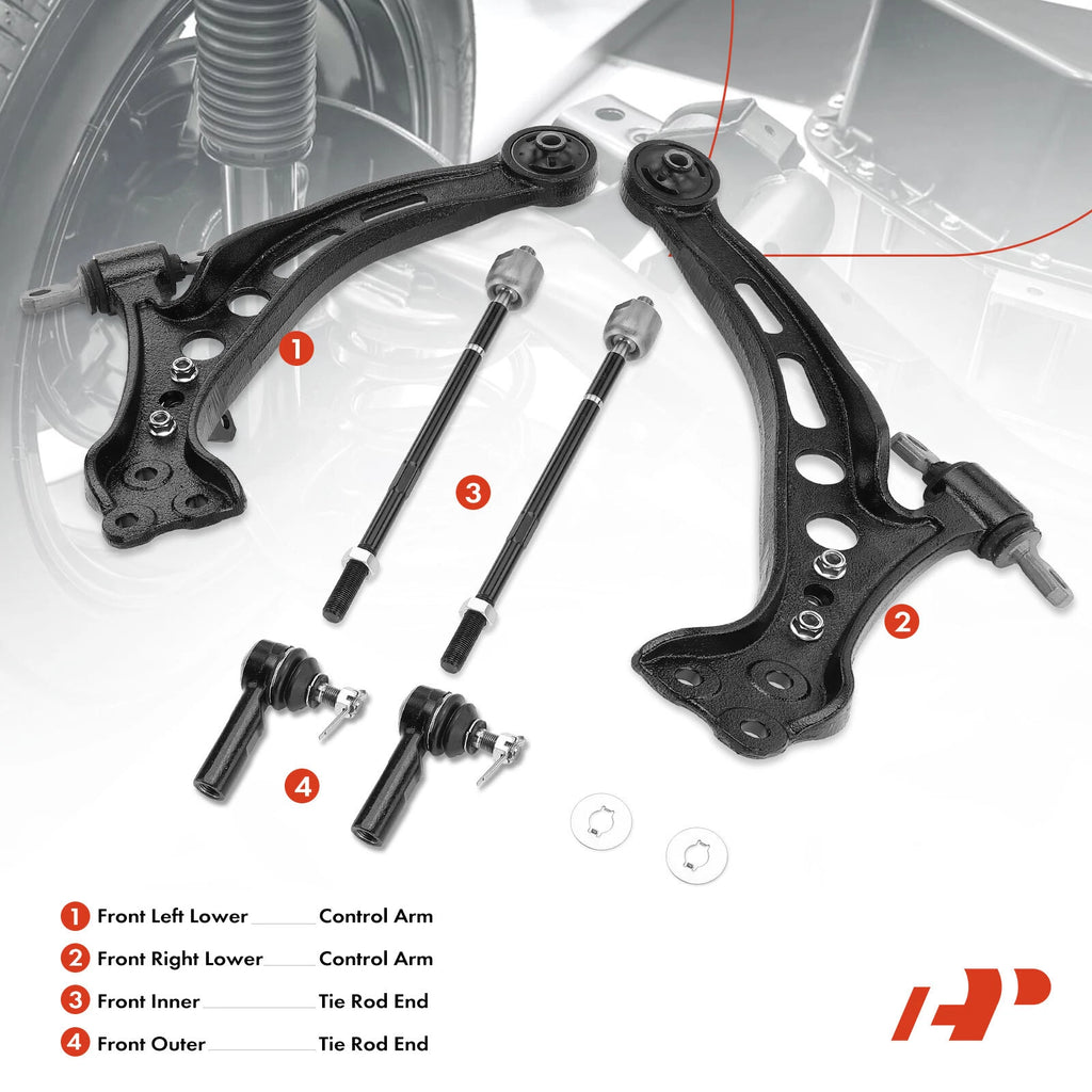 Front Control Arm & Tie Rod End for Toyota Avalon Camry Lexus ES300 (1992–2012)