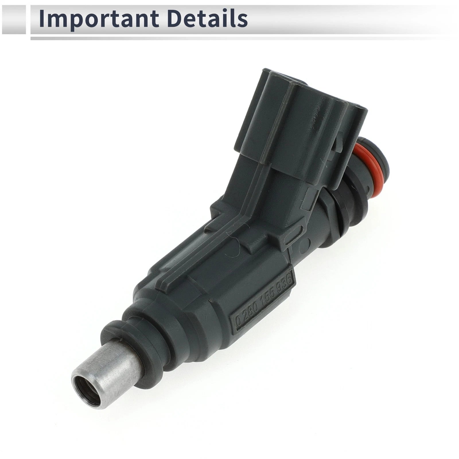Fuel Injector No. 23209-0D020 for Toyota Corolla (2001–2008) 1 Pc Deep Gray