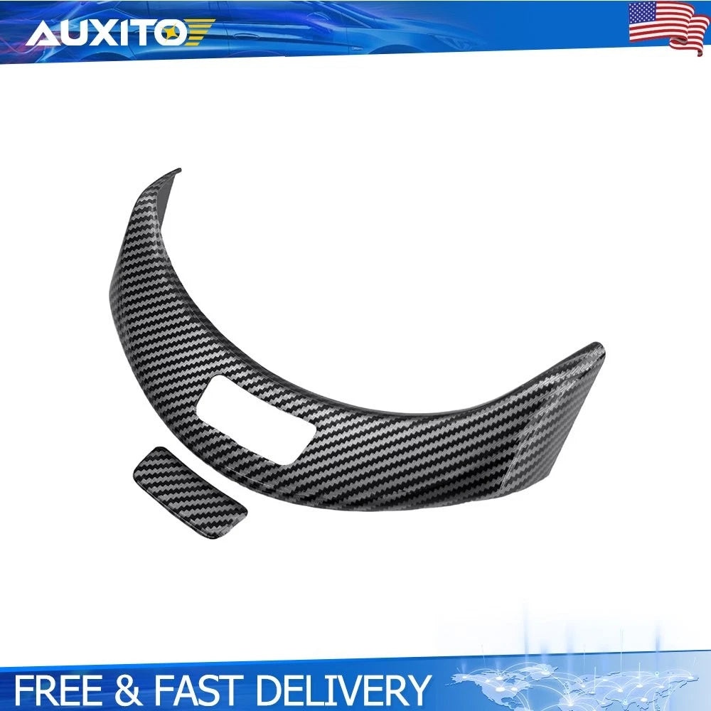 Carbon Fiber Console Armrest Button Trim for Benz C-Class (2015–2020)