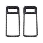 2Pcs Carbon Fiber Interior Door Handle Bowl Trim for Ford Mustang (2009–2013)