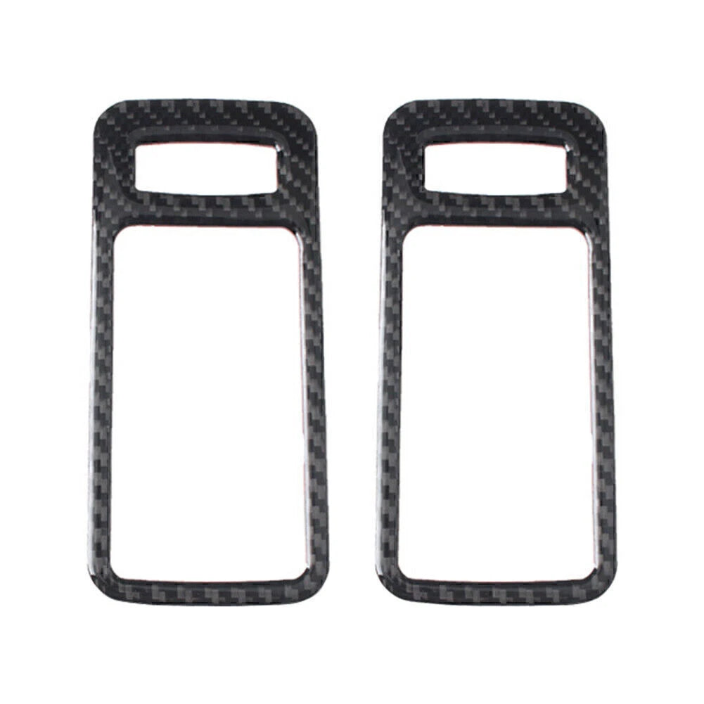 2Pcs Carbon Fiber Interior Door Handle Bowl Trim for Ford Mustang (2009–2013)