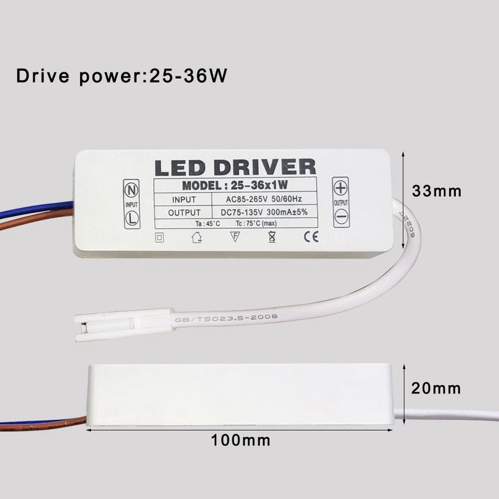 LED Driver Power Supply Unit AC85-265V for UK Lighting Transformers