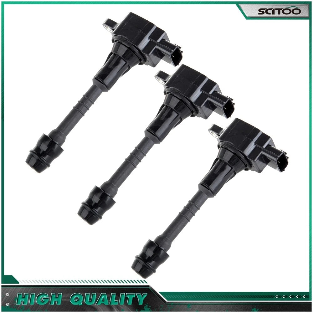 3 Ignition Coils for Nissan Sentra Sedan (2002–2006) Almera (2001–2005) 1.8L