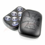 Cross Style Solo Pillion Passenger Pad Seat for Harley Dyna
