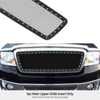 Rivet Black Stainless Steel Mesh Grille for Ford F-150 (2004-2008)