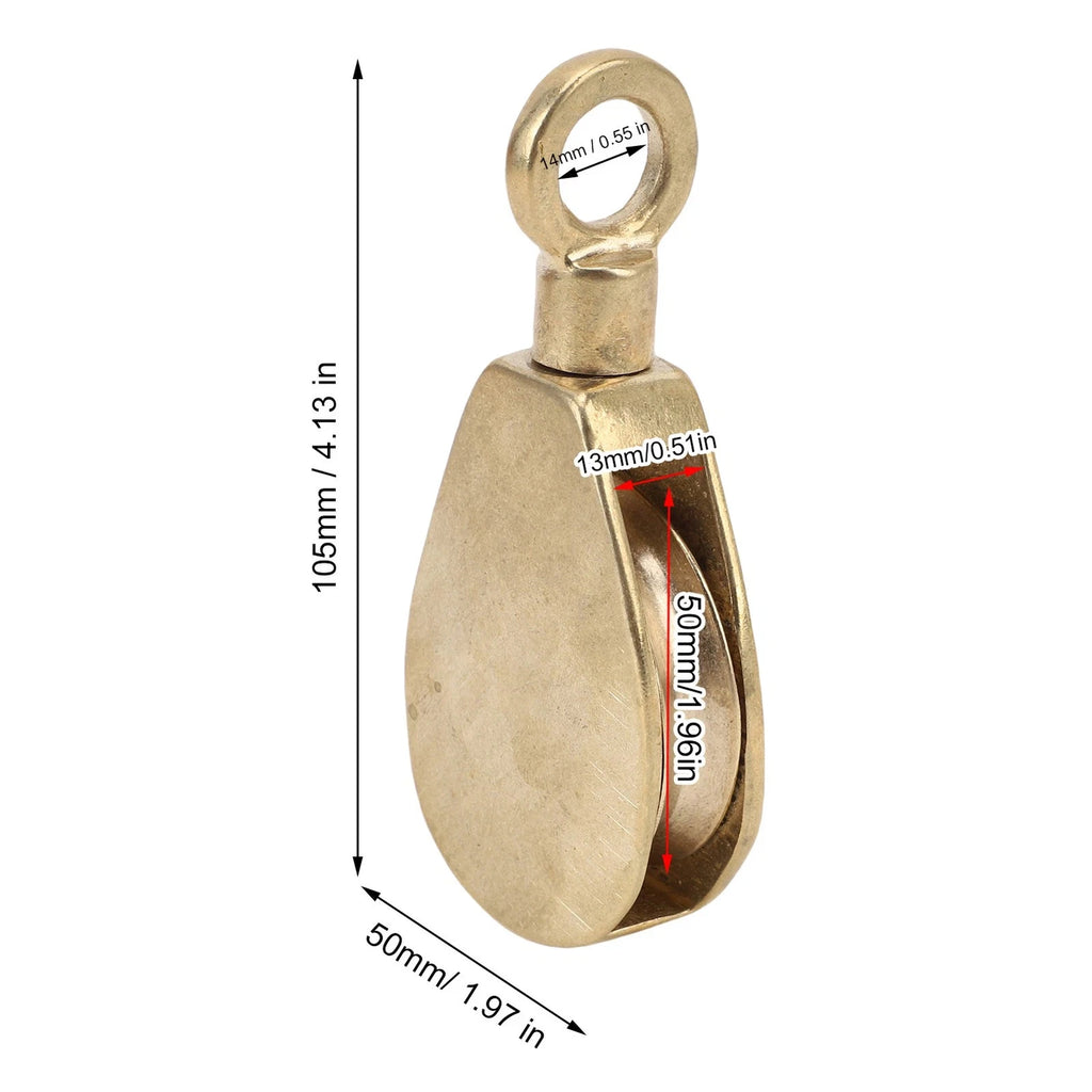 32mm Brass Flag Pole Pulley for Marine Rope Pulley System